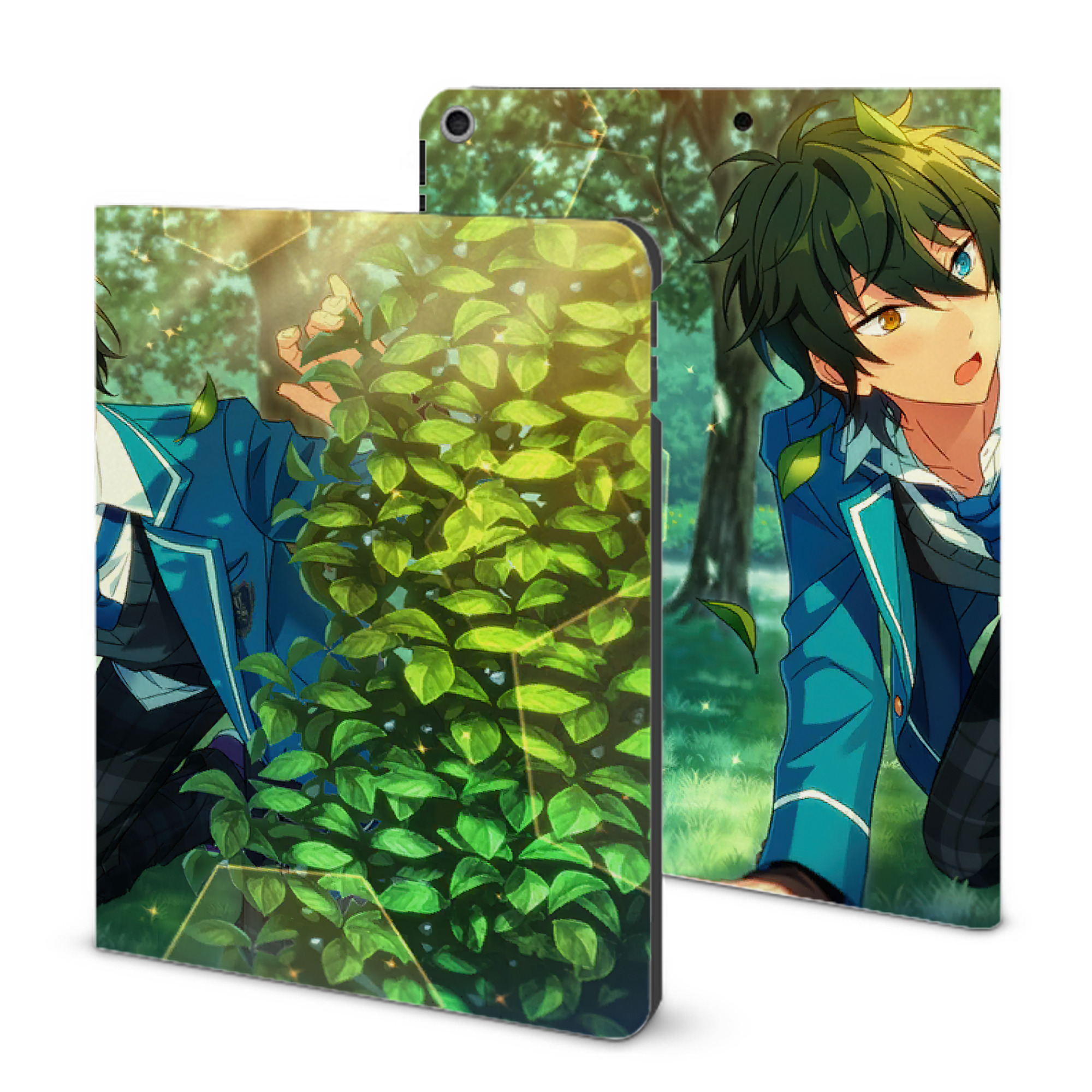 （画像用） あんさんぶるスターズ! Ensemble Stars IPad ケース ブック型 PUレザー TPU 耐衝撃 軽量 薄型 ペン収納なし 全面保護 IPad 各モデル対応